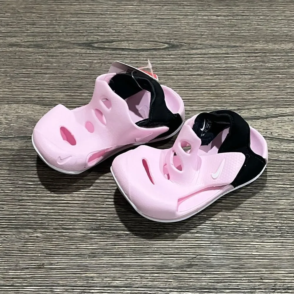NWT Nike Sunray Protect 3 Toddler Sandals Pink Black White Size 5C DH9465-001